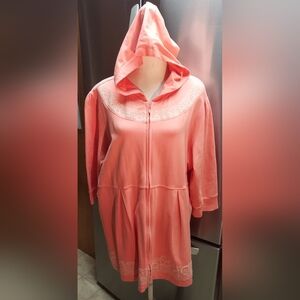 Womans Sport Savvy Hoodie Jacket with Embroidery Plus size 2X